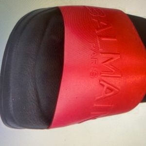 NIB Balmain Red Logo Slides
